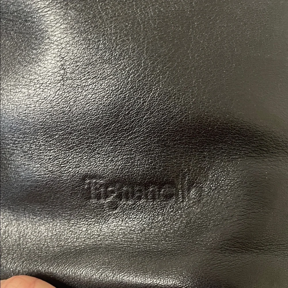 Tignanello Black Leather Backpack Purse